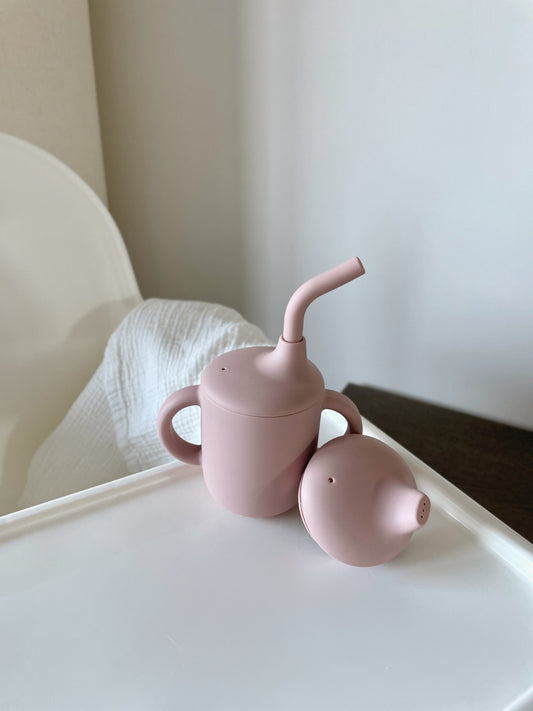 Pipmugg + Sugrör Babypink
